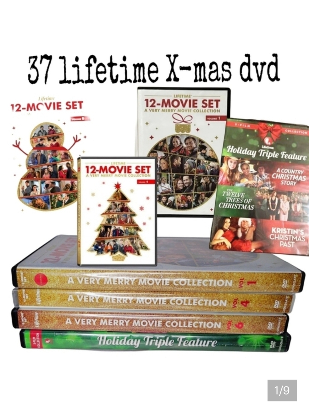 37 Lifetime Christmas Movoe DVD Collection - Very Merry Collection 1,4,6